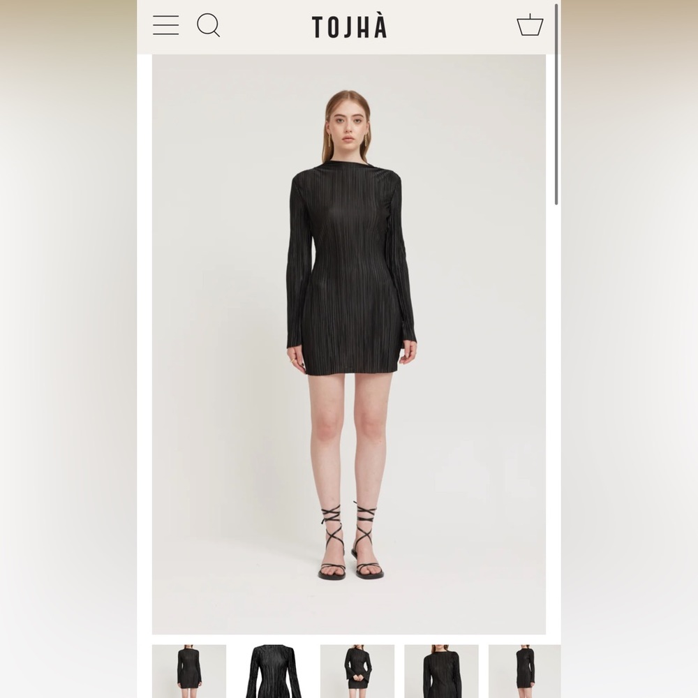 TOJHA Chante Tunic Black Dress